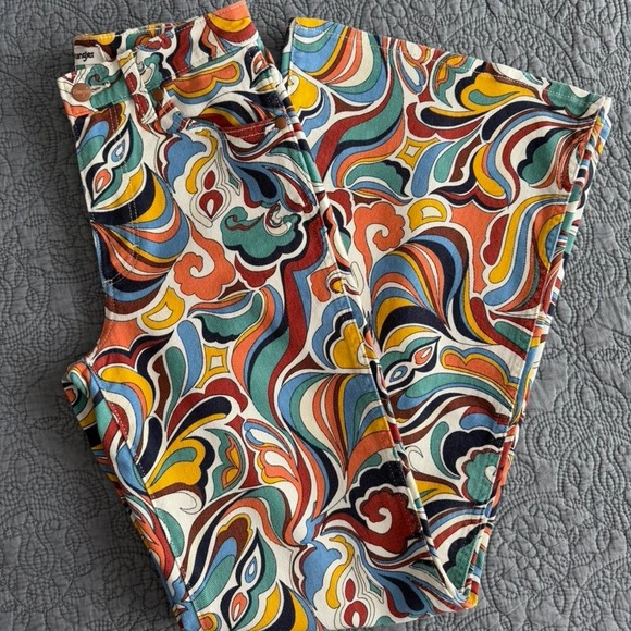 Wrangler Denim - Wrangler Multicolor Swirl Flare Jeans